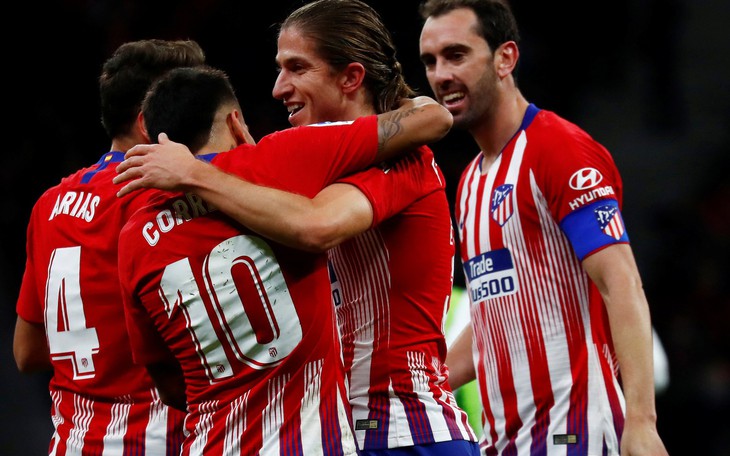 Atletico Madrid soán ngôi đầu của Barca