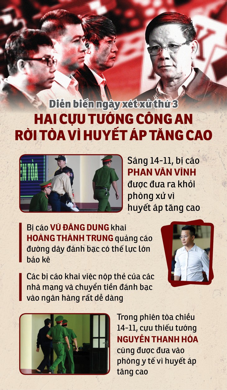 Ngày thứ ba xét xử 2 cựu tướng công an - Ảnh 1.