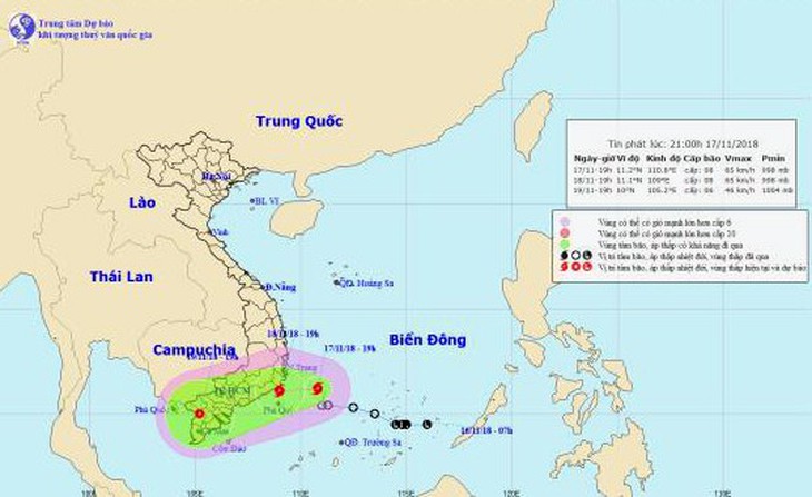 Bão số 8 đang cách bờ biển Ninh Thuận - Bình Thuận 240km - Ảnh 2.