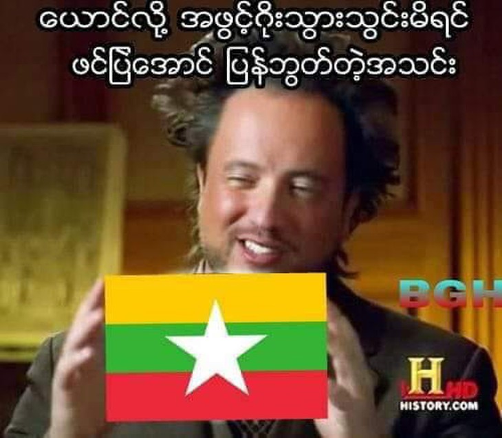 CĐV Myanmar troll tuyển VN - Ảnh 2. CĐV Myanmar troll tuyển VN - Ảnh 2.