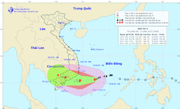 Bão số 9 đổ bộ vào đảo Phú Quý trước khi cập bờ Bình Thuận, Vũng Tàu - Ảnh 1.