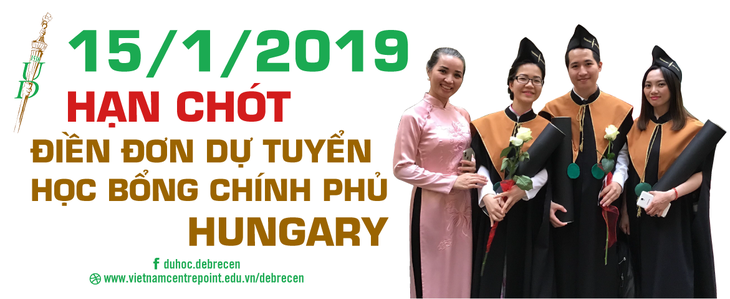 15-01-2019: hạn chót điền đơn học bổng chính phủ Hungary - Ảnh 1.