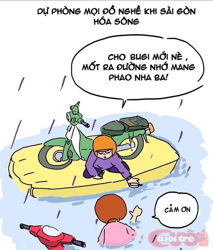 Sài Gòn bỗng thành dòng sông uốn quanh - Ảnh 5.