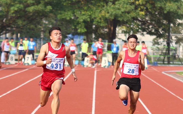 Lê Tú Chinh phá kỷ lục cự ly 100m tại Đại hội TDTT toàn quốc 2018