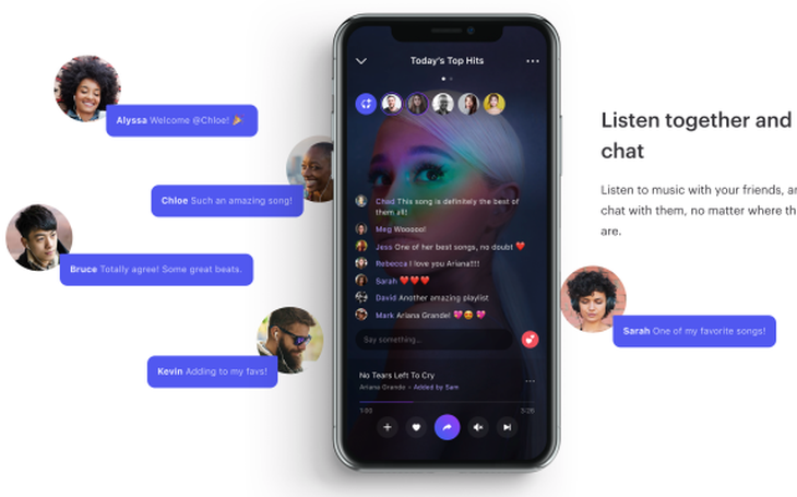 Ứng dụng giúp nghe nhạc tập thể theo thời gian thực