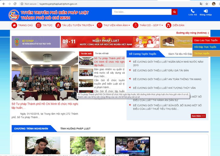 TP.HCM ra mắt kênh cung cấp thông tin pháp luật - Ảnh 1.