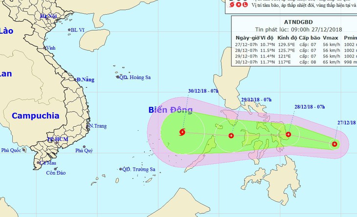 Áp thấp nhiệt đới hướng về Biển Đông, khả năng mạnh thành bão - Ảnh 1.