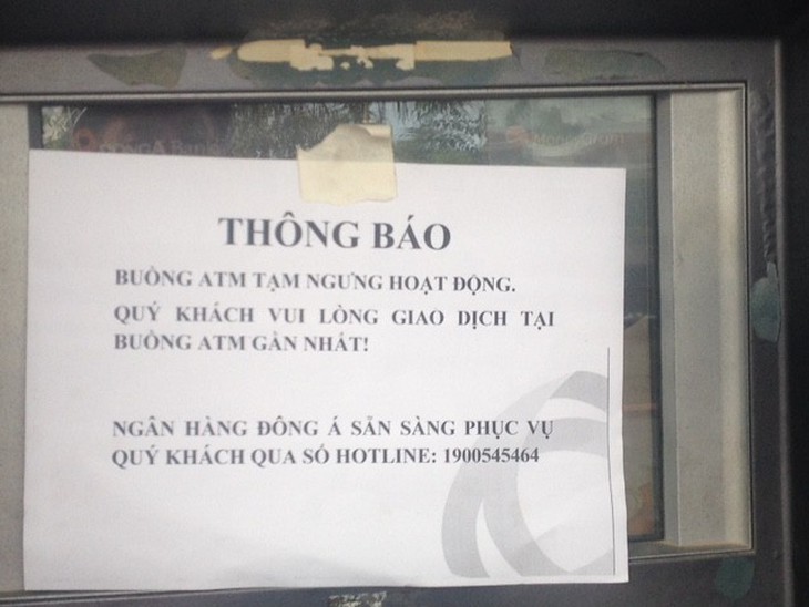 Hàng loạt cây ATM cũng nghỉ tết - Ảnh 1.