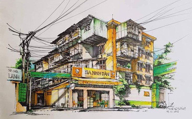 Dưới ô cửa sáng đèn và lời tạm biệt những khu tập thể cũ của Hà Nội - Ảnh 2.