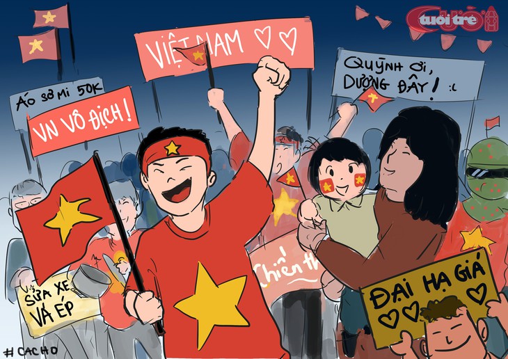 Biếm họa từ chảo lửa Mỹ Đình - Ảnh 5. Biếm họa từ chảo lửa Mỹ Đình - Ảnh 5.