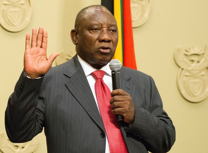 Ông Cyril Ramaphosa trở thành tân Tổng thống Nam Phi - Ảnh 1.