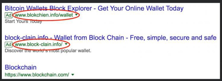 Khai thác quảng cáo của Google Adword để đánh cắp Bitcoin - Ảnh 1.