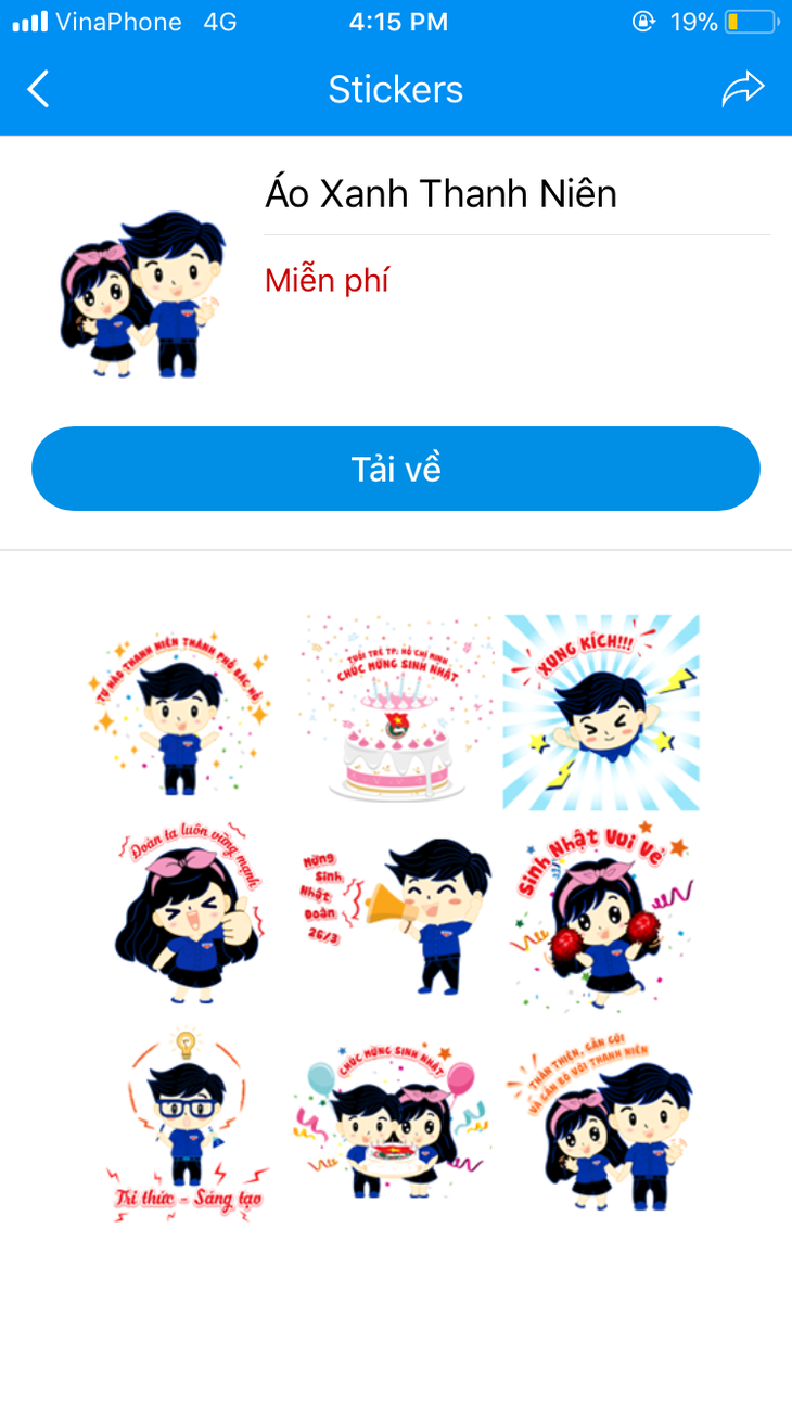 Chia sẻ bộ Sticker Áo xanh thanh niên - Ảnh 4. Chia sẻ bộ Sticker Áo xanh thanh niên - Ảnh 4.