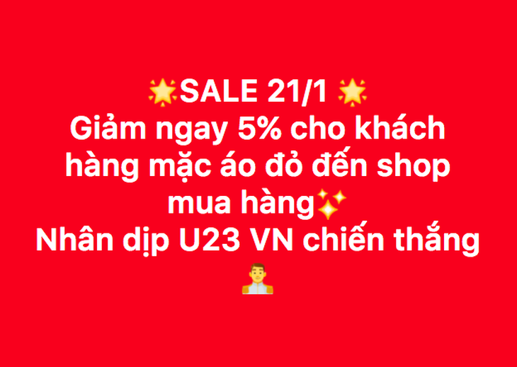 Trà sữa, rạp chiếu phim giảm giá mừng U-23 VN chiến thắng - Ảnh 5.