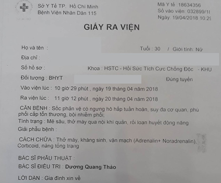 Nữ bệnh nhân chết bất thường sau khi chích thuốc chữa dị ứng - Ảnh 3.