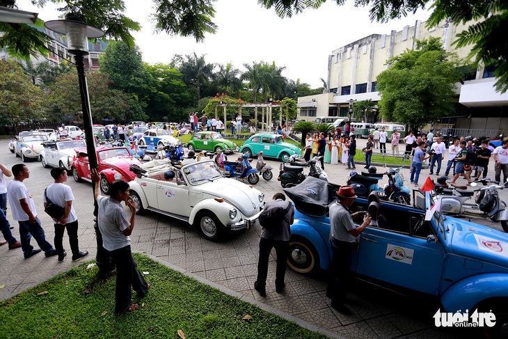 Mãn nhãn với đoàn xe cổ Volkswagen chào mừng Festival Huế 2018 - Ảnh 6.