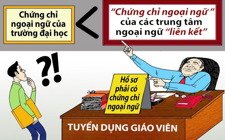 Băn khoăn chứng chỉ ngoại ngữ giáo viên