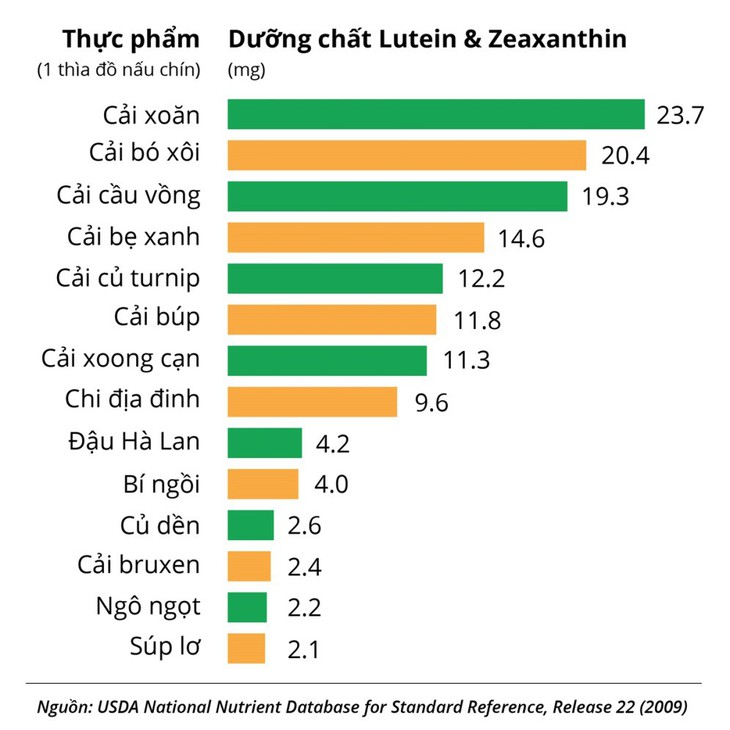 Lutein và zeaxanthin – trợ thủ đắc lực tăng cường thị lực cho mắt - Ảnh 2.