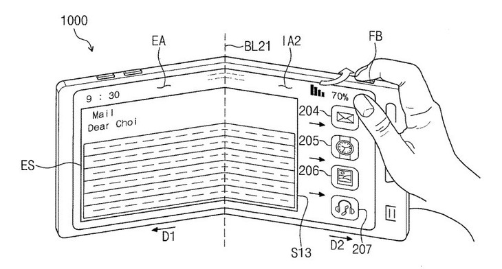Thêm hình ảnh rò rỉ về chiếc điện thoại gập màn hình của Samsung - Ảnh 1.