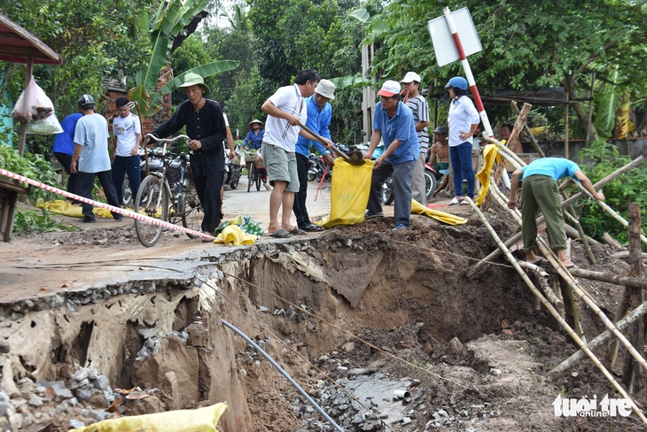 Sạt lở nhiều ở An Giang là do mưa và biến đổi dòng chảy - Ảnh 3.