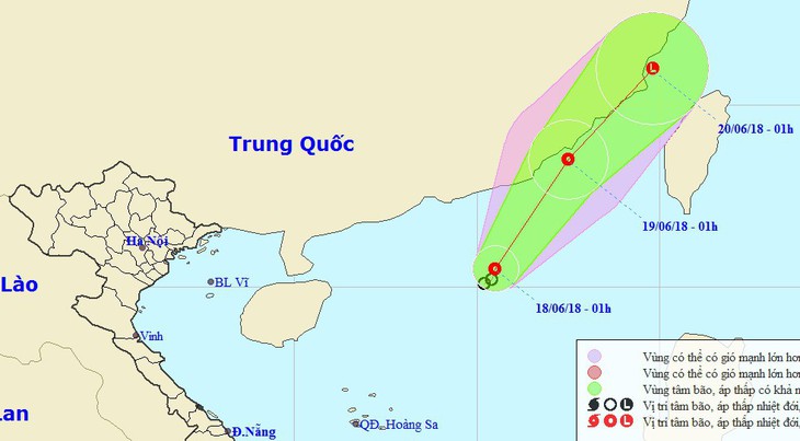 Áp thấp nhiệt đới gây mưa dông trên cả nước - Ảnh 1.