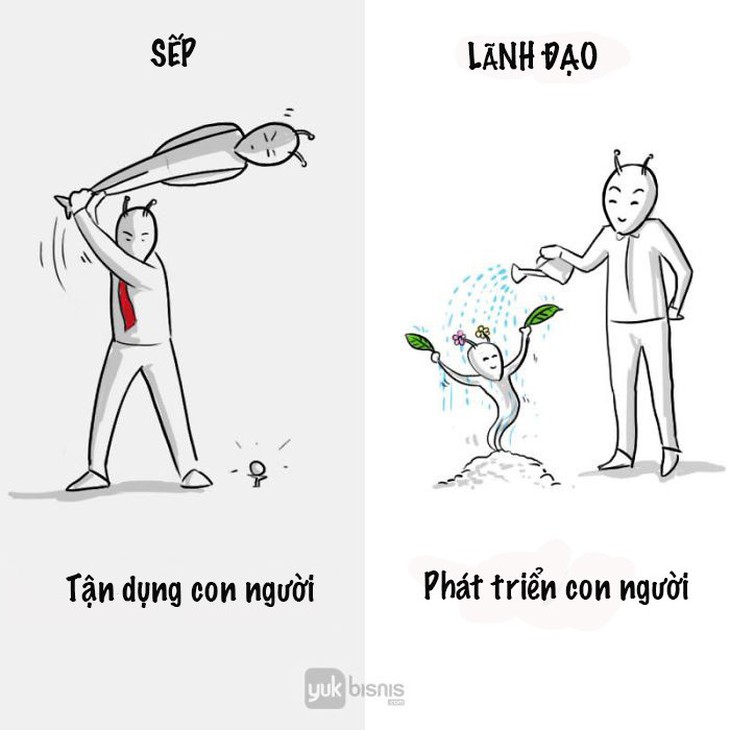 Sự khác nhau giữa sếp và lãnh đạo - Ảnh 1.