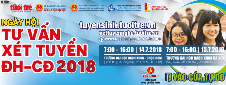 Tư vấn trực tuyến đăng ký xét tuyển đại học, cao đẳng năm 2018 - Ảnh 3.