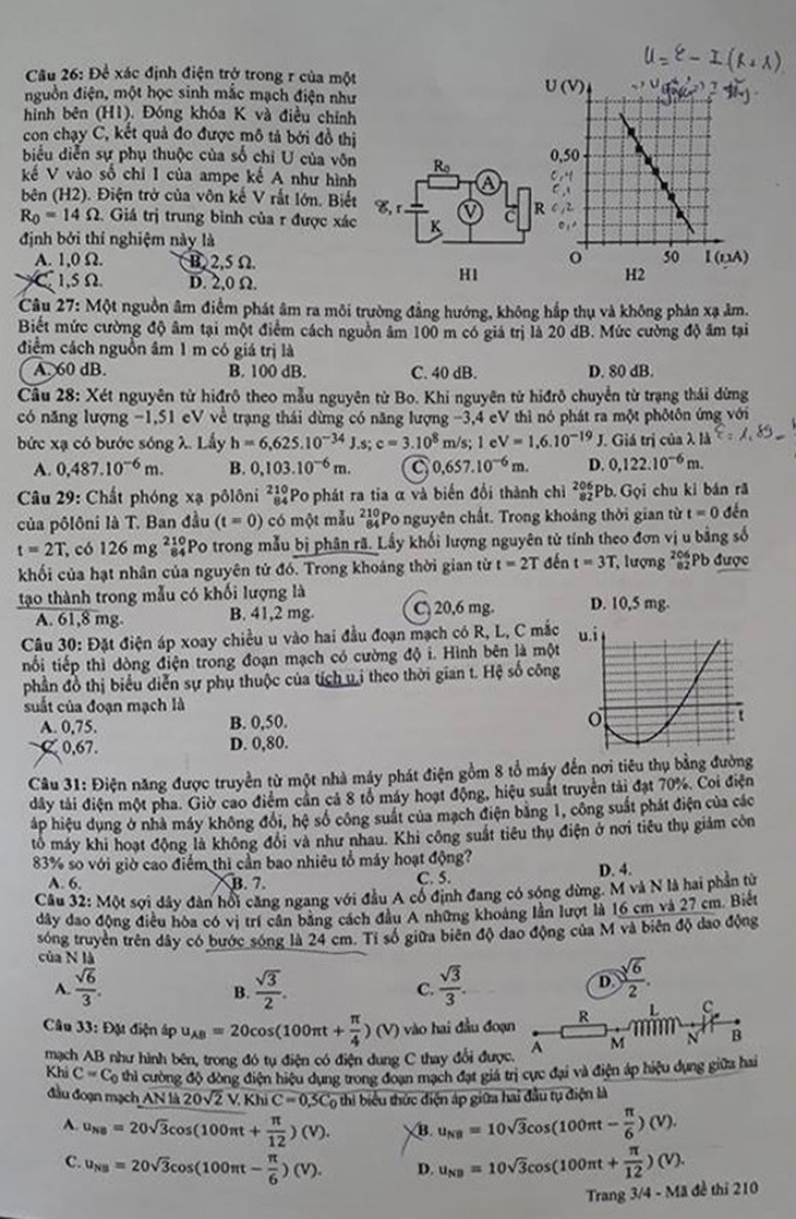 Bài giải vật lý THPT quốc gia 2018 - Ảnh 8.