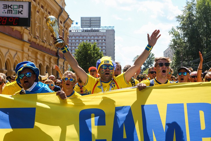 Cổ vũ kiểu Thụy Điển tại World Cup 2018 - Ảnh 3.