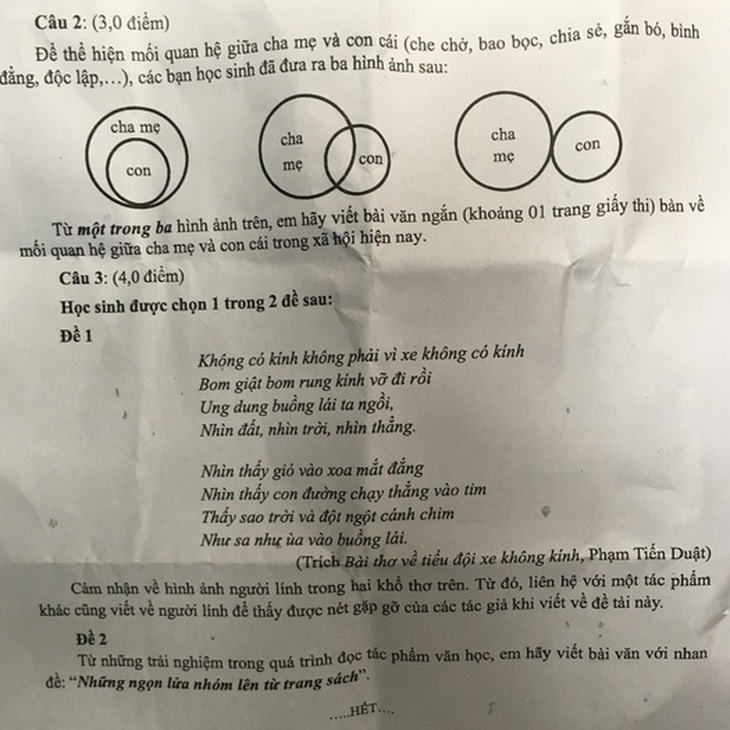 Bài giải môn văn thi tuyển sinh lớp 10 TP.HCM - Ảnh 2.