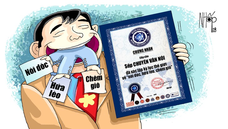 Nói dóc, hứa lèo, chém gió - Ảnh 1.