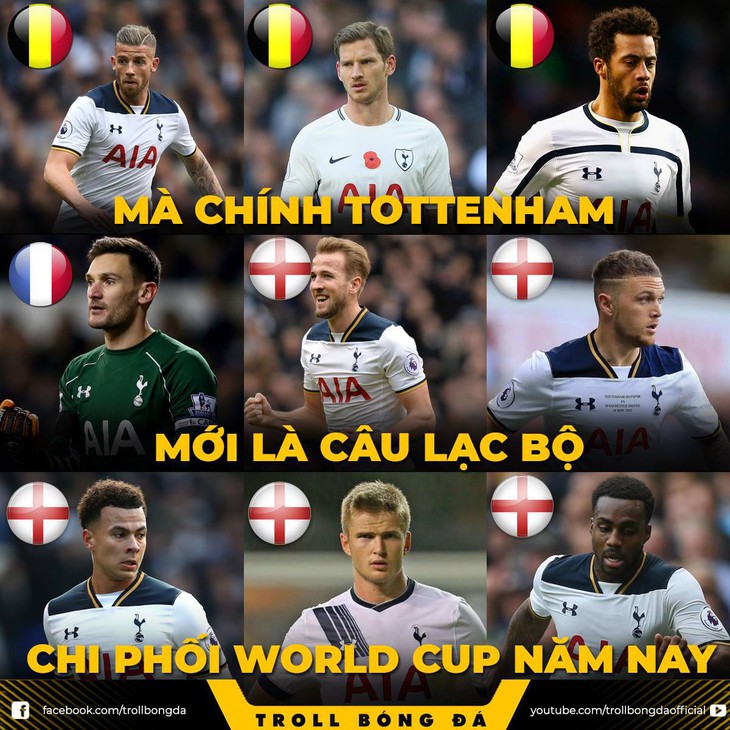 Trùm cuối tại World Cup: Tottenham vượt mặt Barca, Real - Ảnh 4.