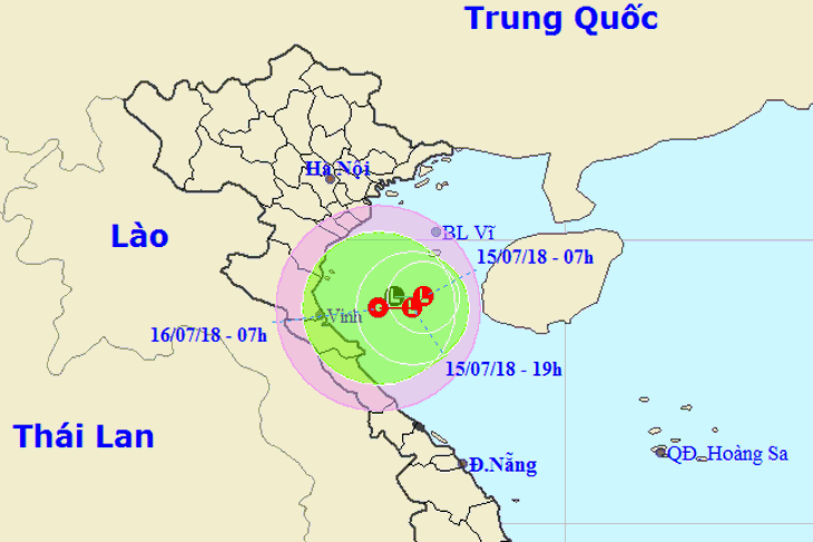 Áp thấp ngay trên vịnh Bắc Bộ, miền Bắc lo lũ quét, ngập lụt - Ảnh 1.