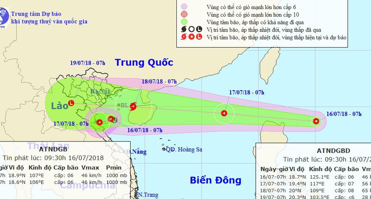 Áp thấp kép, miền bắc miền trung mưa dông - Ảnh 1.