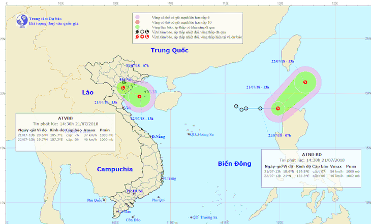 Biển Đông đang áp thấp nhiệt đới, khả năng có áp thấp khác ở Vịnh Bắc Bộ - Ảnh 1.