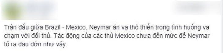 Neymar lại nhận ‘gạch đá’ vì ăn vạ thô thiển - Ảnh 2.