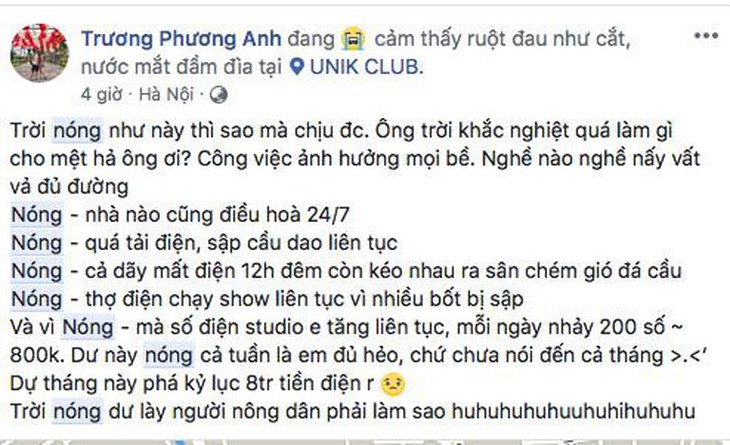 Dân mạng chia sẻ phương pháp sống sót trong nắng nóng kỷ lục - Ảnh 2.