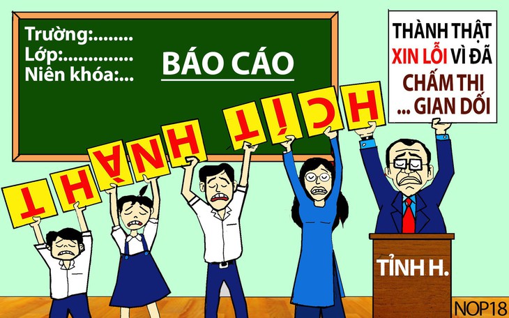 Sao lòng tự trọng không thể lớn hơn chuyện điểm số?