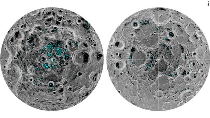 NASA xác nhận có nước đóng băng trên bề mặt Mặt Trăng - Ảnh 1.