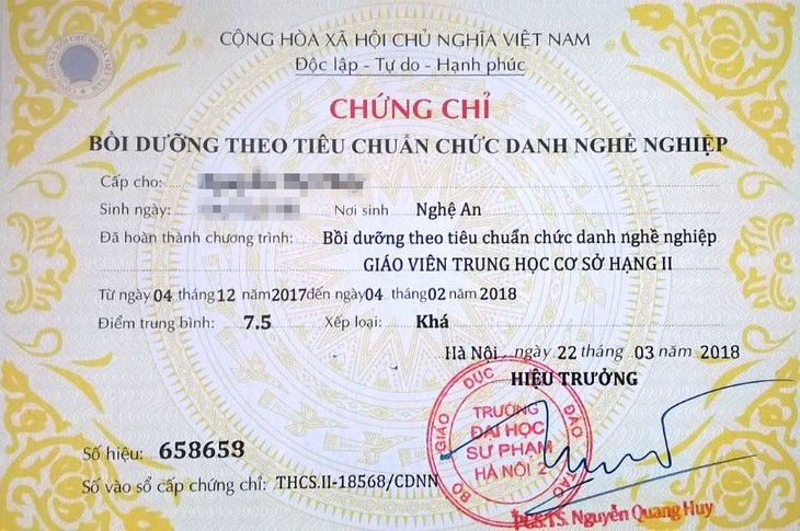 Trường cao đẳng chui giả chữ ký để cấp chứng chỉ - Ảnh 1.