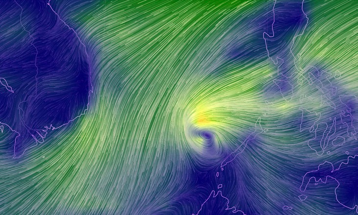 Áp thấp đã mạnh thành bão, gió giật cấp 10 - Ảnh 2.