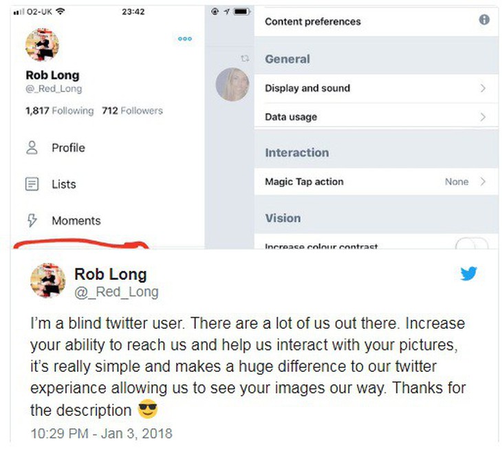 Twitter giúp bạn mô tả hình ảnh cho người khiếm thị - Ảnh 2.