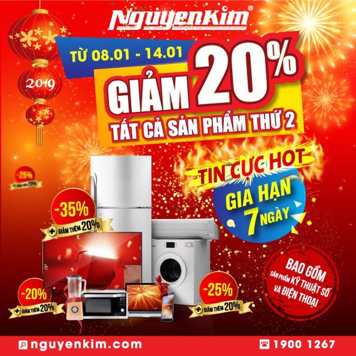 Nhu cầu sắm Tết tăng mạnh, Nguyễn Kim gia hạn thời gian khuyến mãi - Ảnh 3.