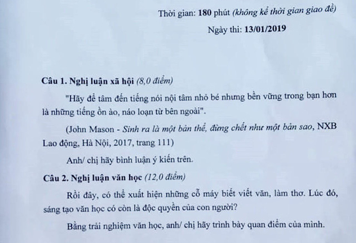 Cỗ máy biết viết văn, làm thơ vào đề thi học sinh giỏi quốc gia - Ảnh 1.