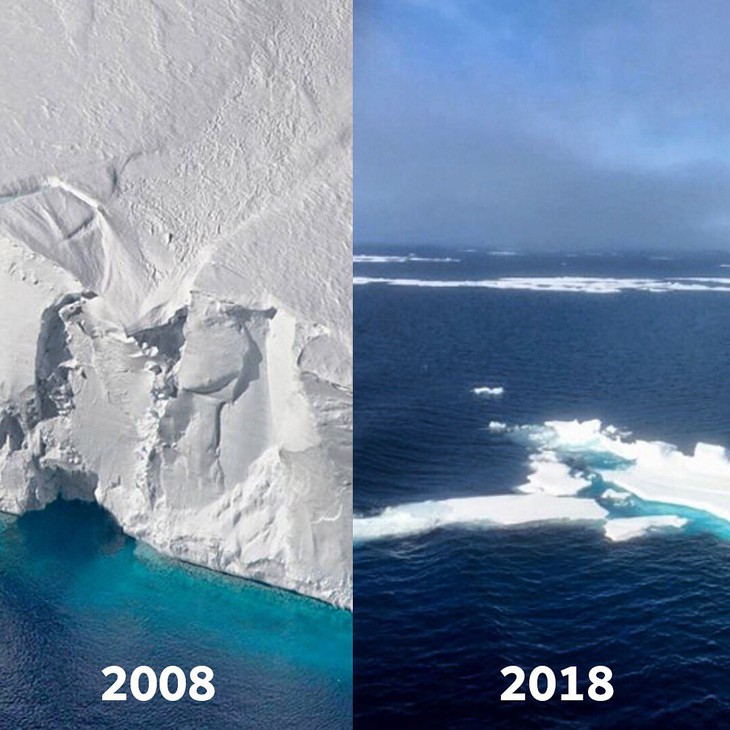 #10yearschallenge: Thiên nhiên đã mất đi thế nào trong 10 năm qua? - Ảnh 1.