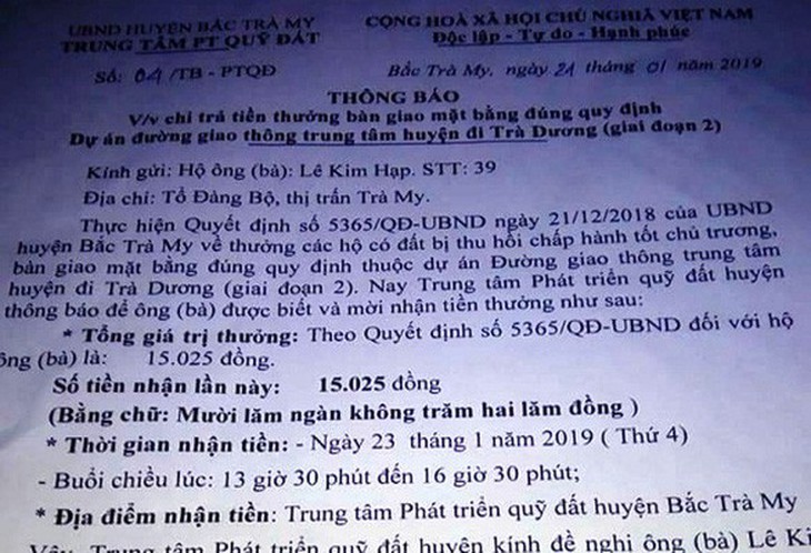 Thưởng 15.025 đồng thà không thưởng còn hơn! - Ảnh 1.