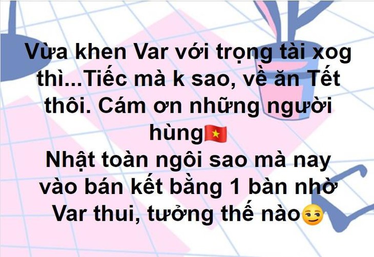 Cư dân mạng hối tuyển Việt Nam nhanh về ăn tết - Ảnh 4.