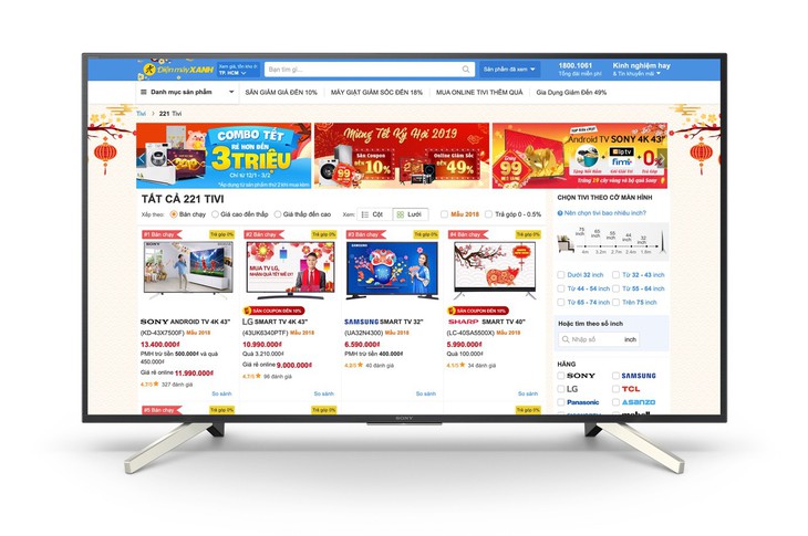 Top 5 TV dưới 15 triệu đồng đáng mua dịp Tết 2019 - Ảnh 2. Top 5 TV dưới 15 triệu đồng đáng mua dịp Tết 2019 - Ảnh 2.