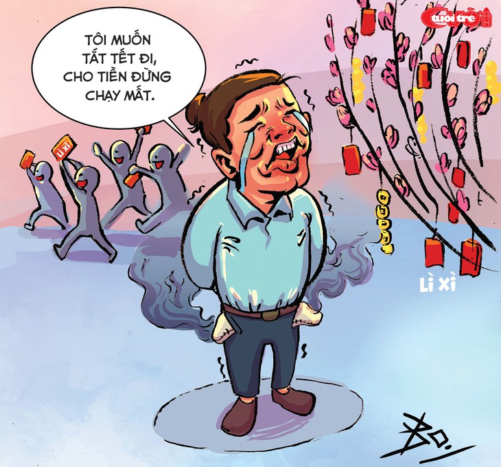 Tôi muốn tắt tết đi, cho tiền đừng chạy mất - Ảnh 1. Tôi muốn tắt tết đi, cho tiền đừng chạy mất - Ảnh 1.