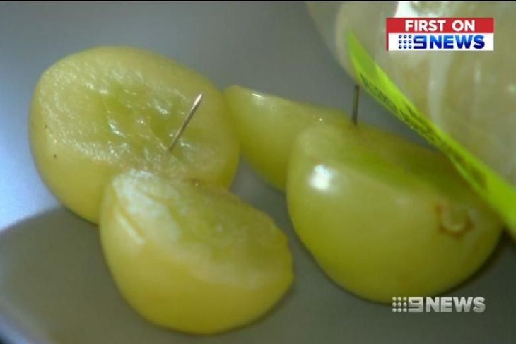 Phát hiện kim trong nho ở siêu thị Melbourne - Ảnh 1.